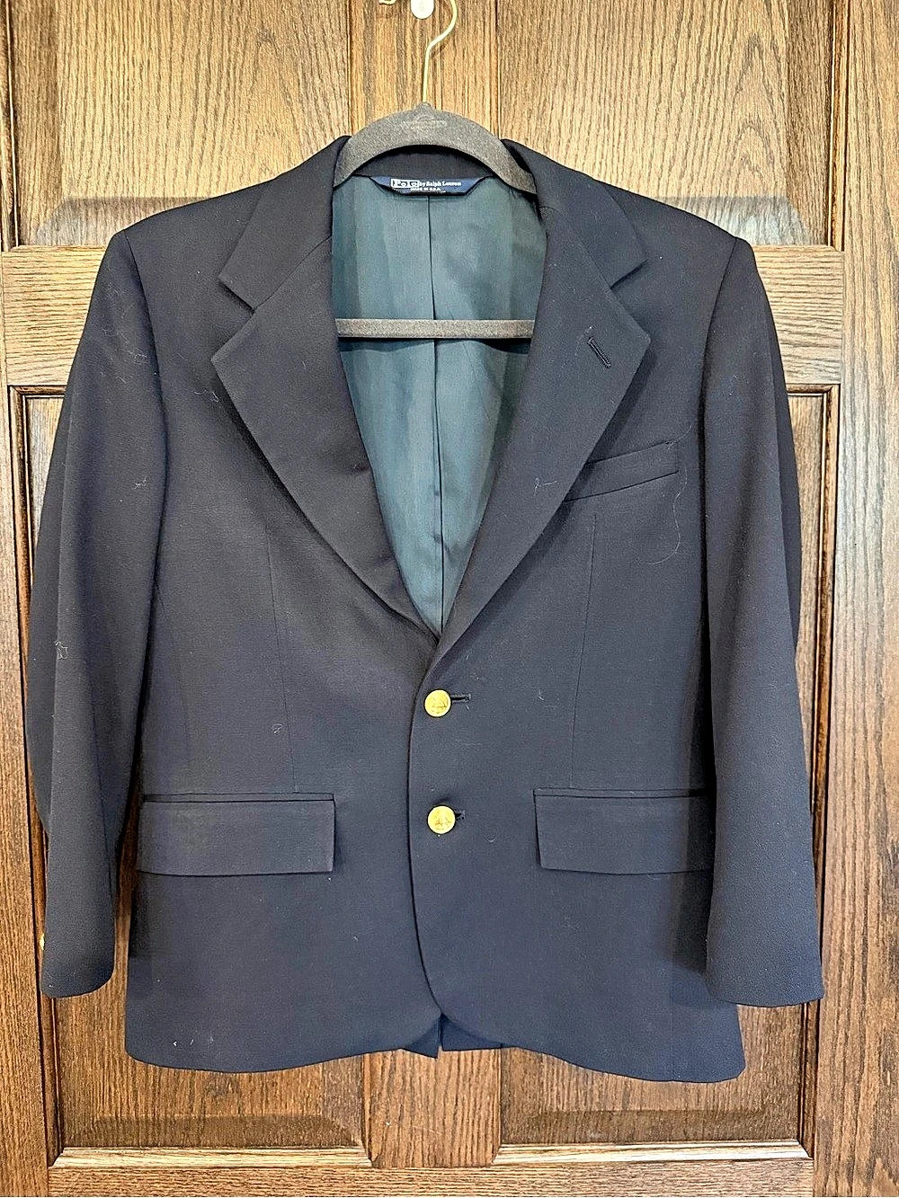 Vintage Polo Ralph Lauren Boys/Youth Size 12 Blazer - 100% Wool Made in USA